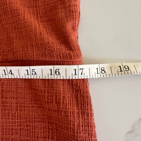 Madewell Burnt Orange Cotton Dress Jumper Size Large - Picture 4 of 15